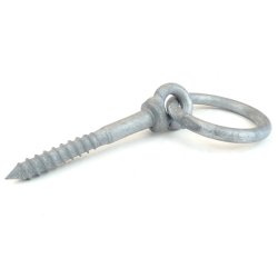 10-12mm ring. For mooring ropes on docks and other structures. Wood screw that is installed directly into the dock.