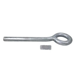 Rock eye with wedge in hot-dip galvanized steel, designed to create a secure and permanent mooring point in rock