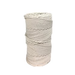 Unbleached and natural cotton cord.