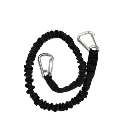 Dockmate elastic mooring line with two stainless steel hooks. Ideal for small boats, jet skis, and dinghies