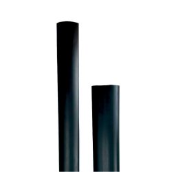 Black heat shrink tubing made of durable thermoplastic, designed to protect and reinforce ropes against wear and stress.