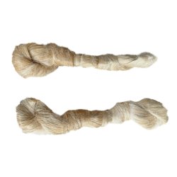 Flax yarn made from 100% combed and uncolored flax fiber. Ideal for caulking, sealing, and crafts.