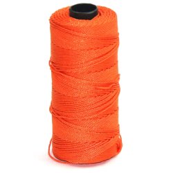 Orange masonry twine for straight joints and lines.