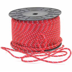 Rope line that increases visibility in the dark. Strong braiding.