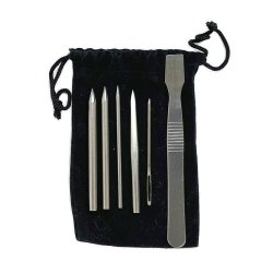 Steel splicing set with six different tools for paracord and thin ropes. Ideal for precise splicing of lines between 1 mm and 4