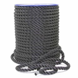 3-strand polyester rope with high tensile strength.