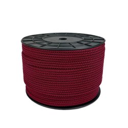 Full view of the polypropylene rope, neatly wound on a spool, ready for various applications.