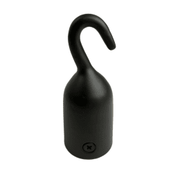 End Fitting with Hook, Matte Black, 38mm