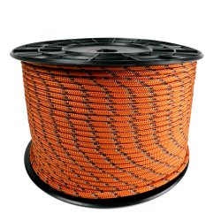 Dark orange MX Flashline rope with integrated reflective thread.