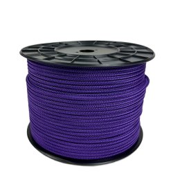 Purple MX sailing rope made of braided polyester with high abrasion resistance and UV protection. Ideal for sailboats, trim, and